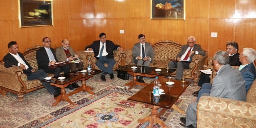 Governor reviews developmental works of Leh
